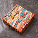 GobekUsa Bohemian Mandala Velvet Floor Cushion for Reading Nook and Party Decor