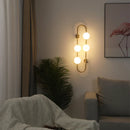 GobekUsa Luxe Glass Ball LED Wall Sconce for Modern Bedroom and Living Room