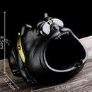GobekUsa Bulldog Sunglasses Ceramic Ashtray - Smoking Accessories, Weed Ash Tray, Home Decor Gift