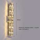 GobekUsa Contemporary Crystal Wall Sconce for Bedside, Bathroom, Corridor, Aisle, TV Background Lighting