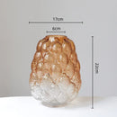 GobekUsa Gradient Glass Vase for Home Decor & Hydroponic Flowers