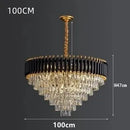 GobekUsa Crystal LED Pendant Chandelier for Modern Living Spaces