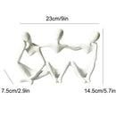 Abstract Friendship Figurine by GobekUsa - Resin Best Friend Statue for Home Decor