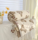 GobekUsa Breathable Double Gauze Queen Quilt with Soya Fibre Filling
