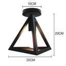 GobekUsa Industrial LED Ceiling Light: Modern Retro Loft Plafonniers for Living Room Kitchen Cage Home Decor