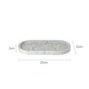 GobekUsa Calacatta Marble Vanity Tray for Perfume Candles Jewelry Luxury Home Decor