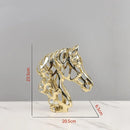 GobekUsa Golden Openwork Animal Sculpture Set for Home Decoration