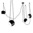 GobekUsa Black Drum LED Pendant for Kitchen & Restaurant - Spider Industrial Ceiling Light