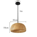 Hand-Knitted Japanese Style Bamboo Weave Pendant Light