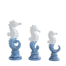 GobekUsa Cartoon Seahorse Ceramic Statue for Home Decoration
