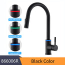 GobekUsa Black Single Handle Pull Out Kitchen Faucet Swivel 360 Degree Water Mixer Tap