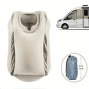 GobekUsa Inflatable Travel Pillow: Portable Neck Cushion for Airplane, Car, Office, Nap.