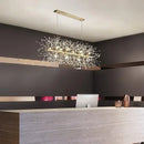 GobekUsa Dandelion Crystal Ceiling Lamp Chandelier for Bedroom Dining Room Kitchen Island