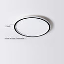 GobekUsa Black Dimmable LED Ring Ceiling Light for Modern Living Room, Bedroom, Kitchen Décor