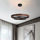 GobekUsa Double Circular LED Chandelier for Dining, Bedroom, Living Room - Modern Nordic Style