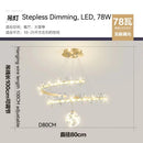 GobekUsa Crystal Flower Gold Ceiling Chandelier: Modern Luxury Nordic Living Room Light