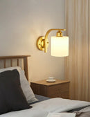 GobekUsa Iron Wall Lamp with Glass Ball, Elegant Sconce Light for Home Stairs and Reading