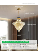 GobekUsa Crystal Chandelier: Luxury Living Room Lighting in Modern European Style for Villa