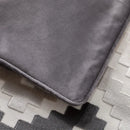 GobekUsa Geometric Chenille Flocking Cushion Cover: Grey-Beige Home Decor Pillow Case