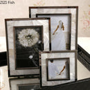 GobekUsa Golden Shell Photo Frame for Family Portrait Nightstand Decoration