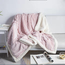 GobekUsa Cozy Nordic Wool Throw Blanket: Soft & Stylish for Office, Sofa, or Shawl