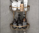 GobekUsa Antique Brass Bathroom Accessory Set: Towel Rack, Paper Holder, Soap Dish, Towel Ring, & More