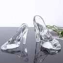 GobekUsa Crystal Glass High-Heeled Shoes Figurine Decoration
