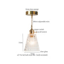 GobekUsa Green Glass LED Pendant Light Fixture - Modern Nordic Hanging Lamp