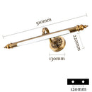 GobekUsa Antique Golden Europe Bronze Mirror Lamp LED 8W 51cm Bedroom Wall Light