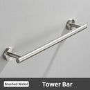 GobekUsa Brushed Gold Bathroom Accessories Set: Towel Rail, Paper Holder, Hook, Stainless Steel