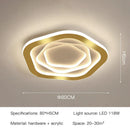 GobekUsa Gold Luxury LED Ceiling Chandelier for Modern Living Rooms, Bedrooms, and Kitchens
