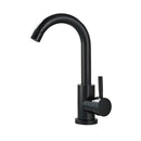 GobekUsa Black Basin Faucet Single Cold Hot Sink Tap Short Kitchen Mixer Rotatable