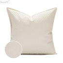 GobekUsa Brown Beige Faux Leather Cushion Cover 45x45cm for Home Sofa Living Room