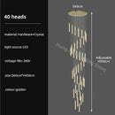 GobekUsa Crystal Chandelier: Modern Luxury Pendant Lighting for Home Decor