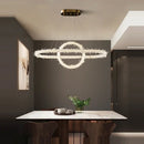 GobekUsa Crystal Flower LED Chandelier Pendant Light for Living and Dining Room