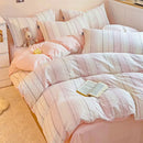 GobekUsa Jacquard Cotton Bedding Set for Queen King Size - Skin Friendly Comforter Cover