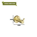 GobekUsa Brushed Gold Bathroom Accessories Set: Wall Mount Shelf, Toilet Paper Holder, Towel Bar, Robe Hook