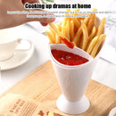 GobekUsa French Fries Holder with Sauce Cups for Snacks and Dips