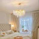 GobekUsa Crystal Tassel Chandelier Luxury Pendant for Home, Living Room, Dining Room, Hotel Hall