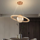 GobekUsa Gold Acrylic Nordic Chandelier LED Pendant Lamp for Luxury Interior Lighting
