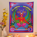 GobekUsa Baphomet Tarot Witchcraft Tapestry Wall Hanging Occult Home Decor