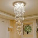 GobekUsa Crystal Staircase Chandelier: Luxury LED Lighting for Hotel Villa Bedroom Ceiling Lamp