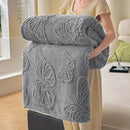 GobekUsa Chiffon Butterfly Jacquard Throw Blanket, Soft & Cozy Shawl for Couch/Bed