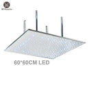 GobekUsa 16"x32" LED Rainfall Shower Head - Color Changing Luxury Square Design