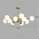 GobekUsa Glass Ball Pendant Lights Modern Nordic Chandelier LED Living Room Decor