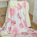 GobekUsa Korean Cartoon Plush Blanket, Soft Nap Sofa Cover for Home Dormitory