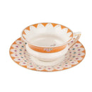 GobekUsa Bone China Flower Coffee Cup Saucers Set, Elegant Pastoral Tea Time Essentials