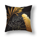 GobekUsa Big Leaves Cushion Covers - Nordic Simple Decorative Pillows for Living Room