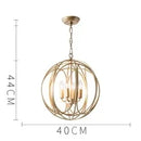 GobekUsa Gold Globe Chandelier Pendant Light for Living Room & Dining Room