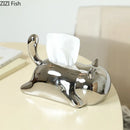 GobekUsa Cat Ceramic Tissue Box Modern Home Decor
